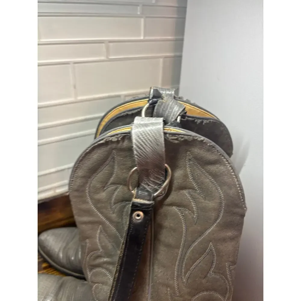 Laredo Gray Cowboy Boots Size 9